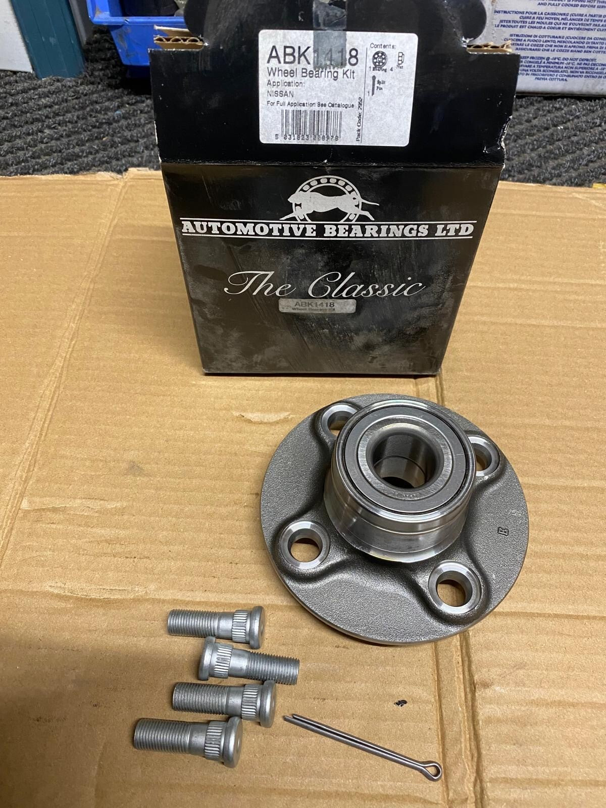 REAR WHEEL BEARING HUB ASSY TO FIT NISSAN SUNNY GTI 2.0 N14 16V ALMERA N15