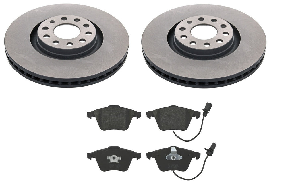 FOR AUDI A4 B7 A6 C5 2 FRONT BRAKE DISC FERODO + FRONT BRAKE PADS 320MM