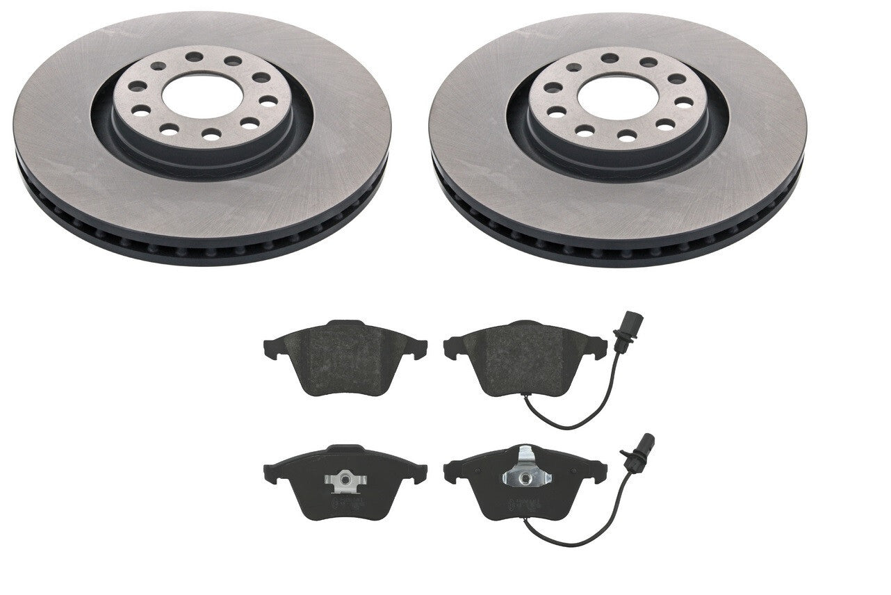 FOR AUDI A4 B7 A6 C5 2 FRONT BRAKE DISC FERODO + FRONT BRAKE PADS 320MM