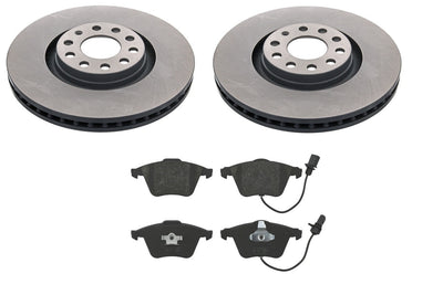 FOR AUDI A4 B7 A6 C5 2 FRONT BRAKE DISC FERODO + FRONT BRAKE PADS 320MM