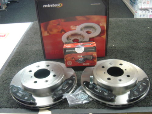 FIT FOR SUZUKI IGNIS 1.3 1.5 4GRIP 2003> MINTEX FRONT BRAKE DISC  BRAKE PADS