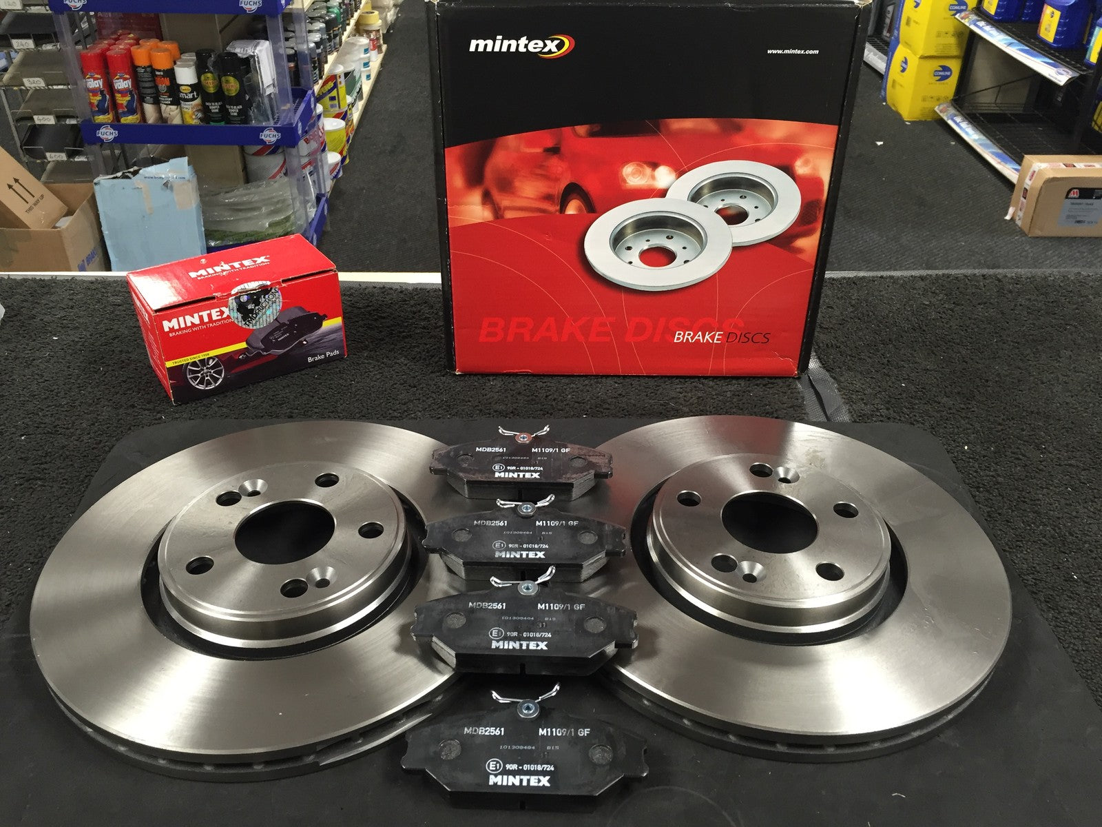 MEGANE SCENIC 03> MINTEX FRONT BRAKE DISC & PADS 300MM