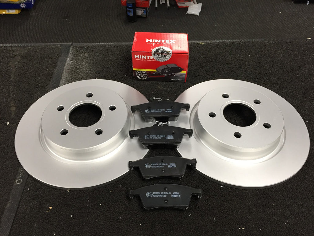 VOLVO C30 D5 SE SPORT 2006-13 BRAKE DISCS PLATINUM COATED MINTEX BRAKE PAD REAR