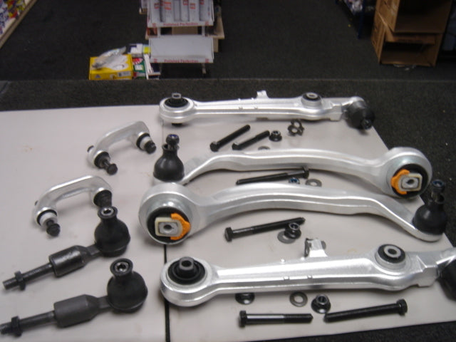 AUDI A4 8D 1995-01 LOWER CONTROL ARM KIT TRACK ROD END ANTI ROLL BAR LINK