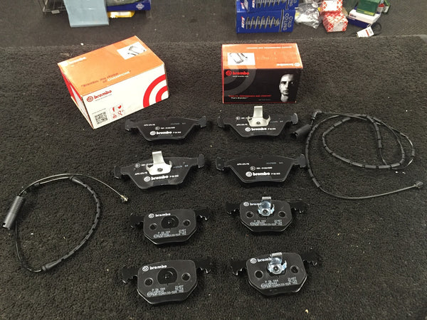 BMW 330D 330Ci 330i COUPE SALOON  BREMBO BRAKE PADS FRONT REAR WITH SENSORS