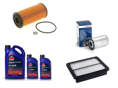 FOR KIA SORENTO 2.0 2.2 2010-2015 SERVICE KIT 7L OIL & FUEL OIL AIR FILTER NEW