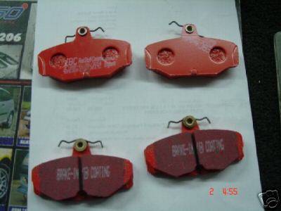 FORD SIERRA COSWORTH 2WD  BRAKE PADS EBC RED STUFF REAR