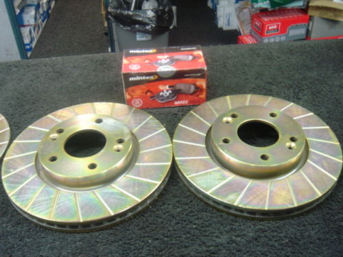 FOR HYUNDAI COUPE 02> FRONT  GROOVED BRAKE DISC & PADS