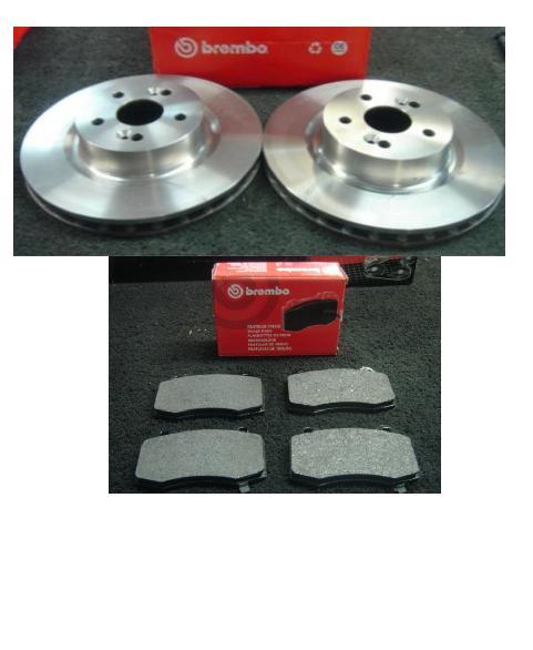 RENAULT CLIO MK3 2.0 SPORT BREMBO FRONT BRAKE DISCS 312MM BRAKE PADS