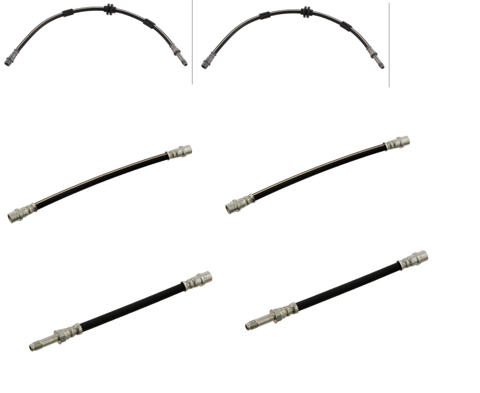 VW TRANSPORTER T32 TDI KOMBI (MK5 FL (T5 GP))  BRAKE FLEXY HOSE FRONT REAR SET