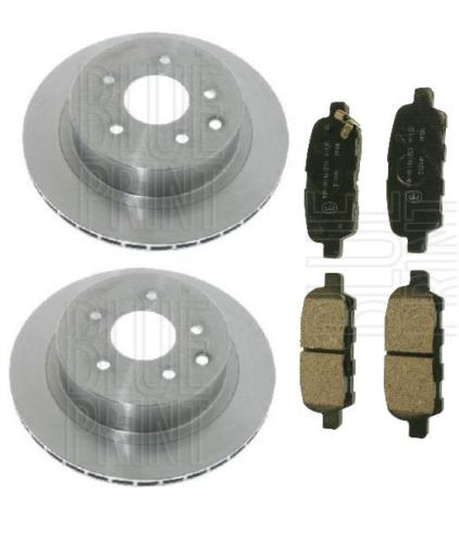 FOR NISSAN XTRAIL 2.0 2.2 2.5 REAR VENTED BRAKE DISCS & PAD