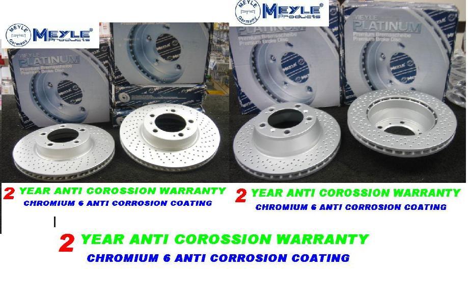 PORSCHE 911 996 997 CARRERA4 BRAKE DISC CROSS DRILLED PERFROMANCE FRONT REAR 