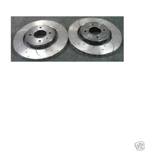 VW GOLF G60 DRILLED GROOVED BRAKE DISC MINTEX PADS FRONT