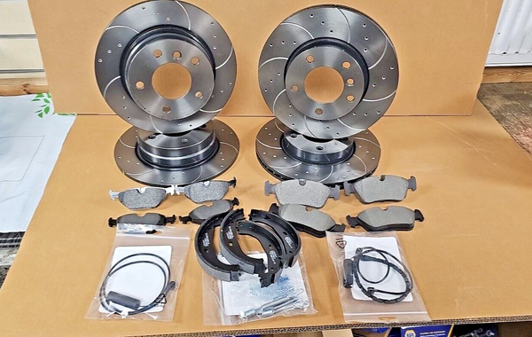 3 SERIES 320I (E36) BREMBO DRILLED BRAKE DISC PAD REAR HAND BRAKE SHOES