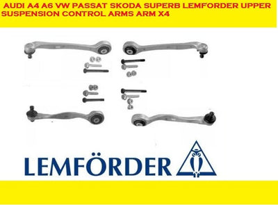 AUDI A4 A6 VW PASSAT SKODA SUPERB LEMFORDER UPPER SUSPENSION CONTROL ARMS ARM X4