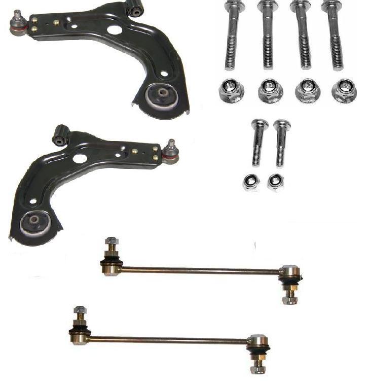 FORD PUMA 1996-2002 2 LOWER WISHBONE ARMS WITH BOLTS 2 ANTI ROLL BAR LINKS