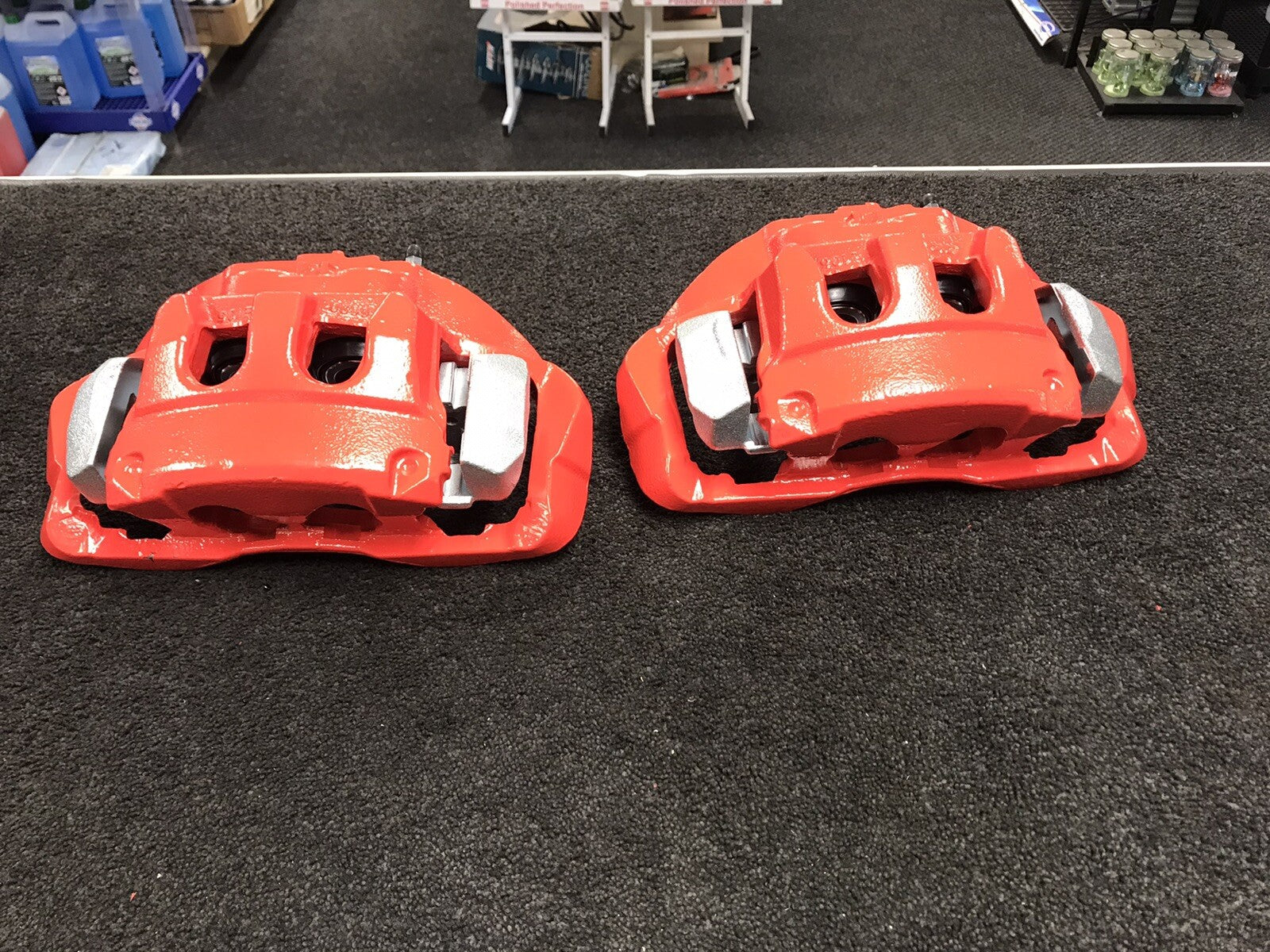 VW TRANSPORTER T5 T6 FRONT BRAKE CALIPER KIT CONVERSION TO 340mm 17"WHEELS RED