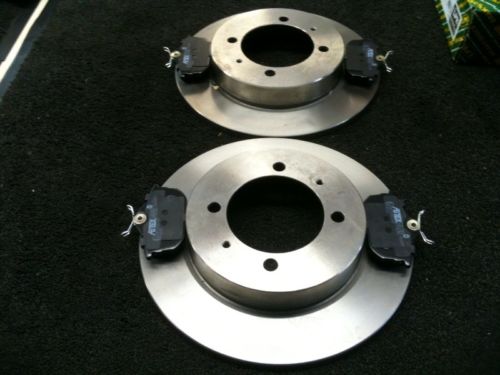 FOR VOLVO S40 V40 T4 CARISMA IMPIAN REAR BRAKE DISCS & PADS