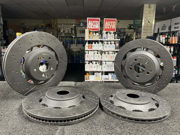 FOR MERCEDES S65 V222 AMG A217 C217 R231  FRONT REAR BRAKE DISC COATED BLACK