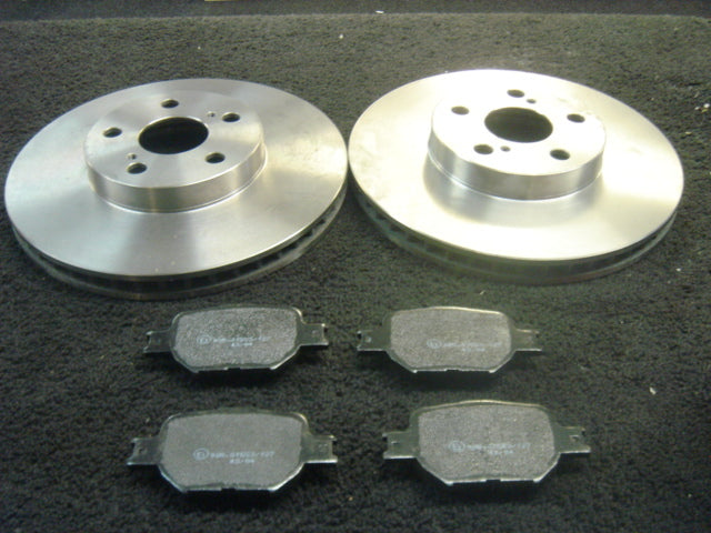FOR TOYOTA CELICA VVTI 140 ZZT230 FRONT BRAKE DISCS BRAKE PADS 08 2002 on 
