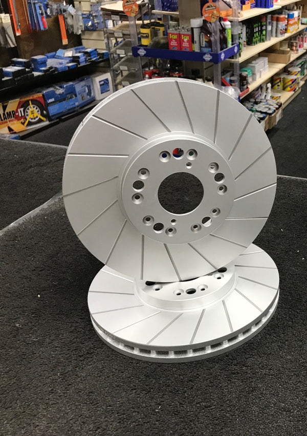 FOR LEXUS IS200 FRONT GROOVED BRAKE DISCS X 2