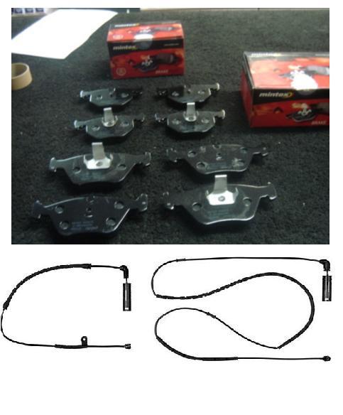 BMW E36 316 318 320 323 325 328 MINTEX BRAKE PADS WITH SENSORS