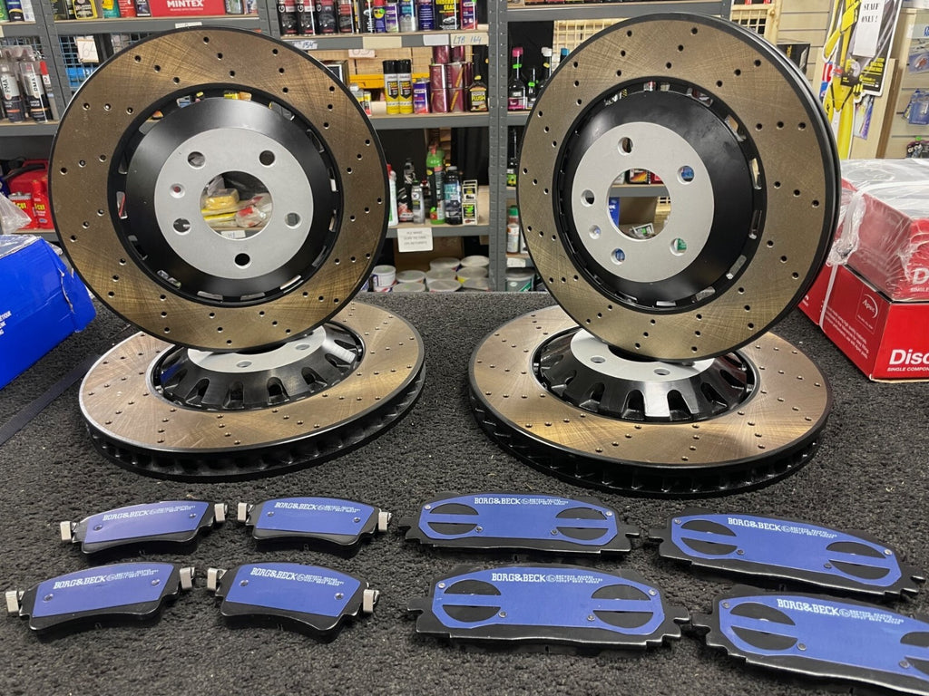 AUDI RS4 RS5 B9 2017on FRONT REAR BRAKE DISC BRAKE PADS ECR OE QUALITY