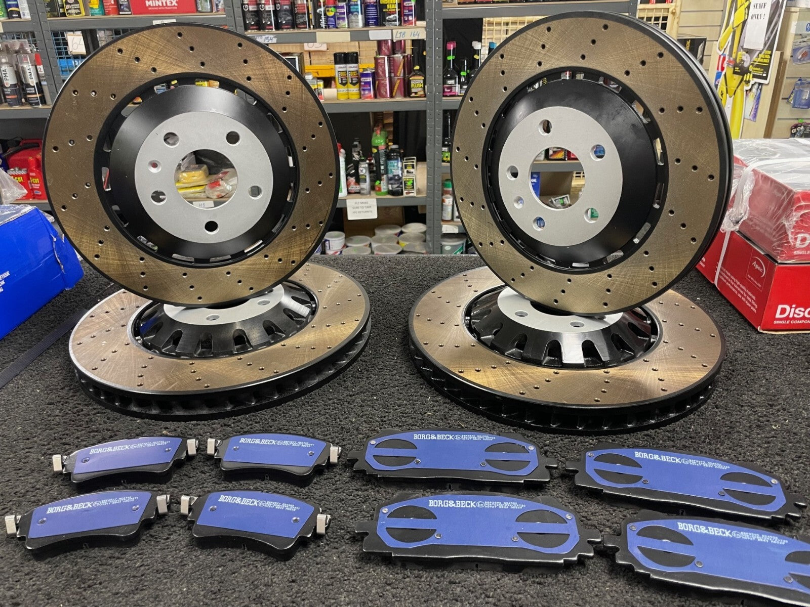 AUDI RS4 RS5 B9 2017on FRONT REAR BRAKE DISC BRAKE PADS ECR OE QUALITY