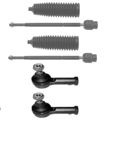 VAUXHALL CORSA C 2001-2006 INNER OUTER TRACK ROD TIE ROD END RACK BOOTS