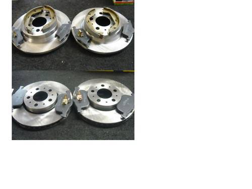 VOLVO S60 D5 S80 FRONT REAR BRAKE DISCS & PADS HB SHOES