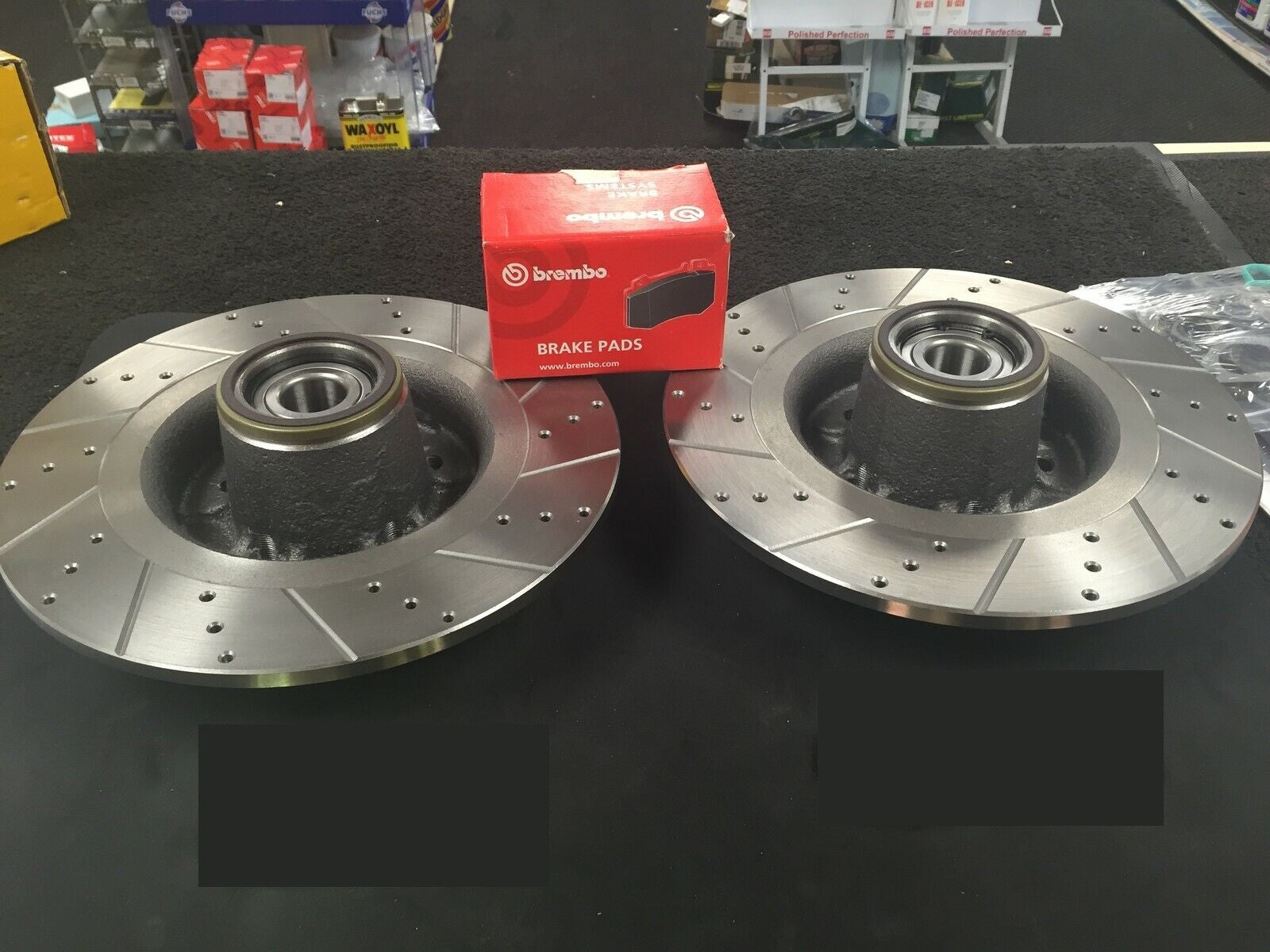 FOR RENAULT CLIO MK3 RS 197 CROSS DRILLED GROOVED BRAKE DISC BREMBO PAD REAR 