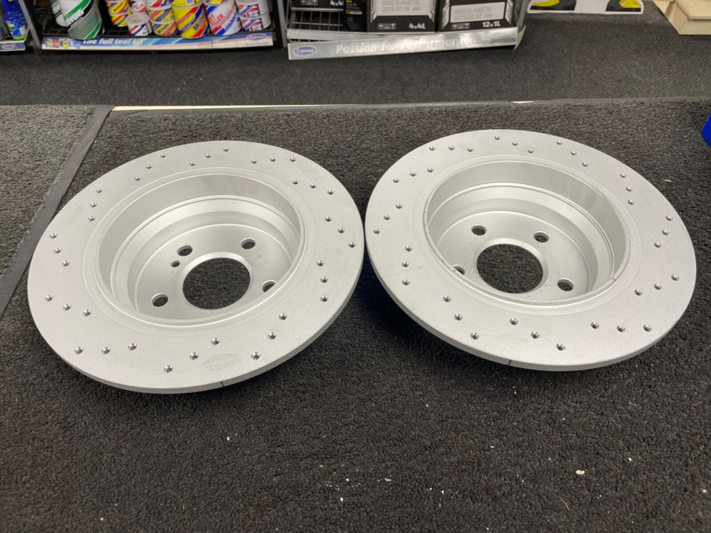FOR MERCEDES E-CLASS E250 CDI AMG SPORT (MK4 FL (S212))  REAR DRILLED DISCS