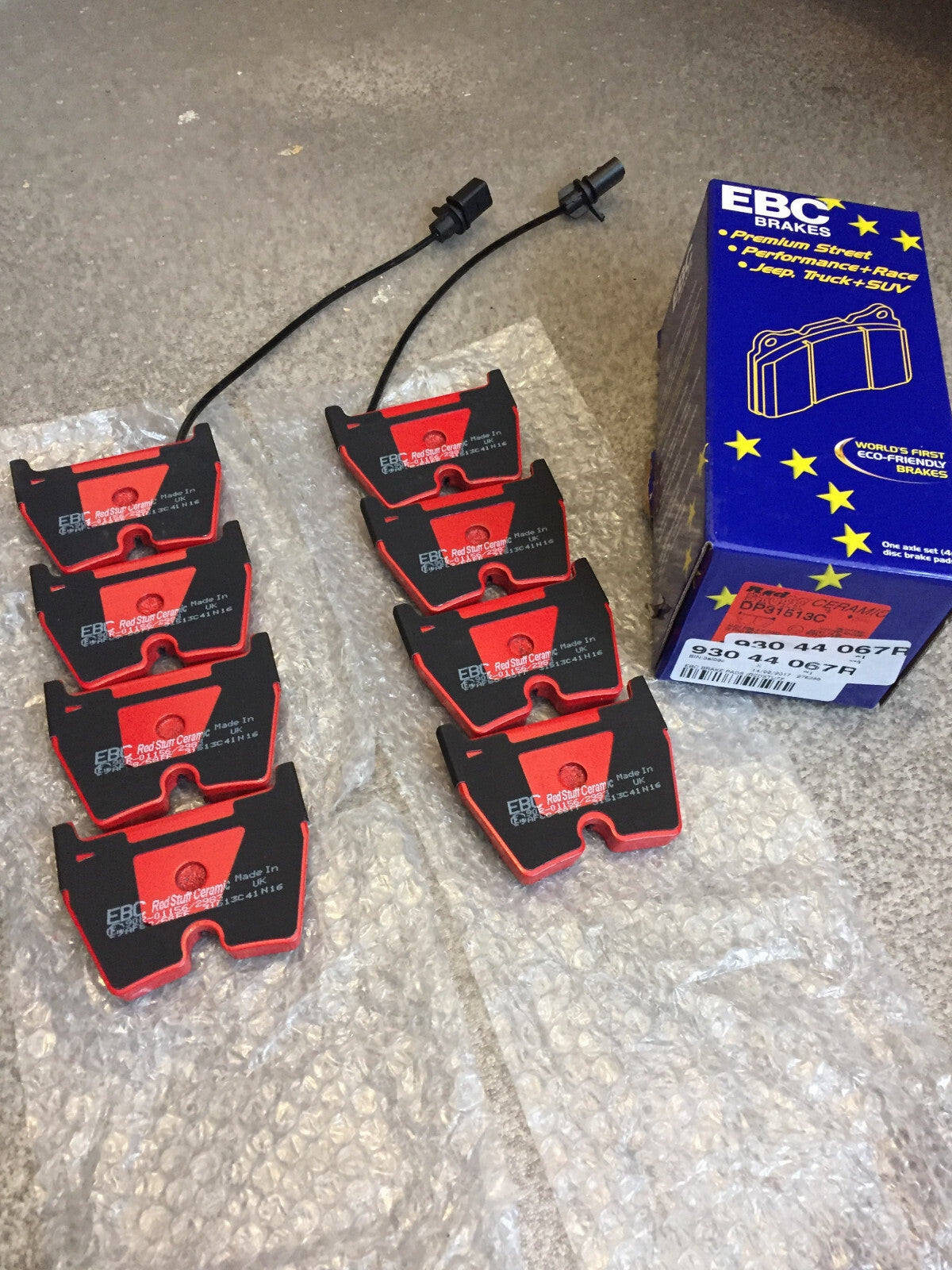 FOR AUDI RS3 8V 2015- FRONT HIGH PERFORMANCE SPORT EBC RED STUFF BRAKE PADS SET