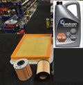 FOR ZAFIRA 1.9CDTI SRI 2005-2011 OIL  AIR FUEL FILTER SERVICE KIT 5L OIL 5/30