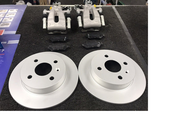 ASTRA G MK4 ASTRA H MK5 REAR BRAKE DISC BRAKE CALIPER + CARRIERS 240MM DISCS
