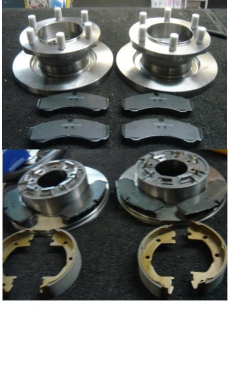 FOR IVECO DAILY 35.10 1996-1999 FRONT REAR BRAKE DISC BRAKE PADS HANDBRAKE SHOES