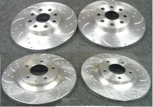 FORTOYOTA MR2 MK2 92-2000 BRAKE DISC CROSS DRILLED GROOVED BRAKE DISC FRONT REAR