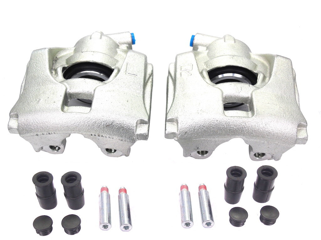 2 FRONT BRAKE CALIPERS + SLIDERS VOLVO V60 S60 S80 V70 XC70 300MM DISC