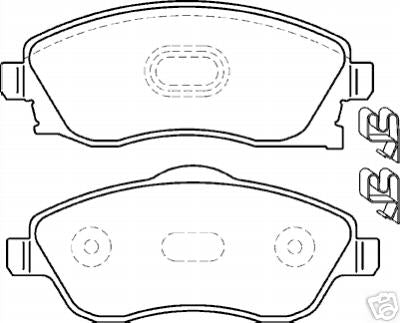 VAUXHALL TIGRA BRAKE  PADS MINTEX FRONT 2003>