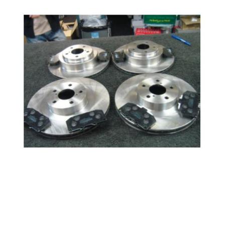 FOR IMPREZA WRX TURBO 00-06 BRAKE DISC MINTEX PADS FRNT  RR