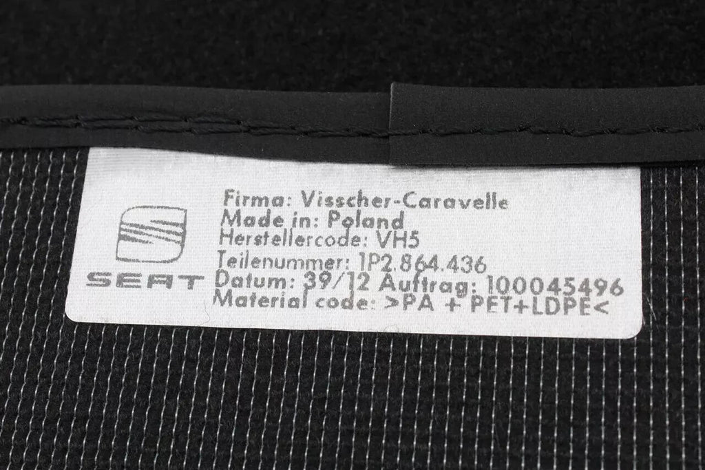 SEAT LEON TDi TSi 2006 -2013 CARPET MATS FRONT REAR GENUINE FULLSET