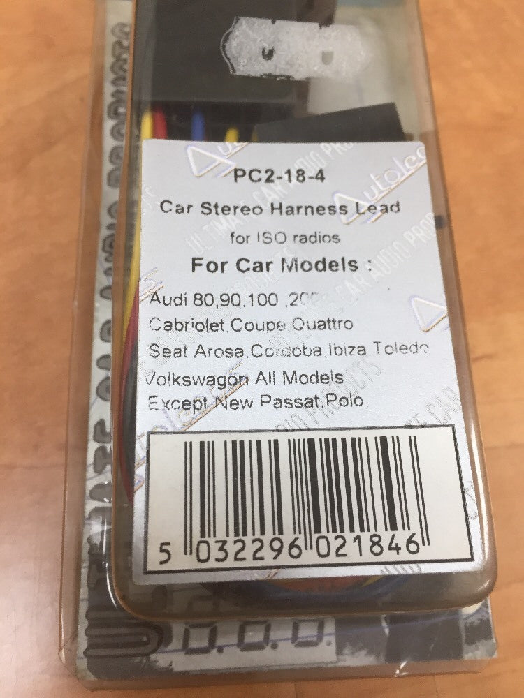  FOR AUDI ISO STEREO HEAD UNIT HARNESS ADAPTOR LOOM LEAD