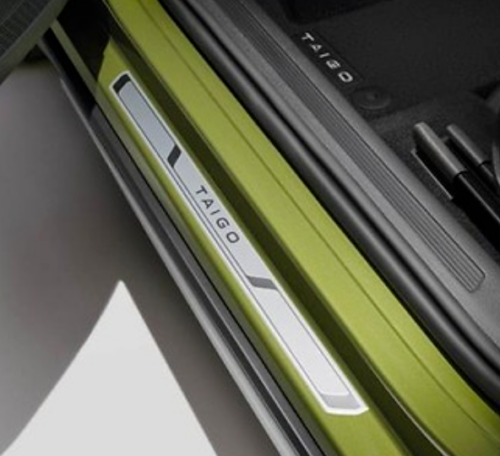 VW TAIGO 2020 ON FRONT ALUMINIUM DOOR SILL  STRIPS 2G7071303 *GENUINE*