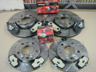 AUDI A4 1.8T 2.0TDi 170 SLINE B7 CONVETIBLE BRAKE DISC DRILLED GROOVED BRAKE PAD