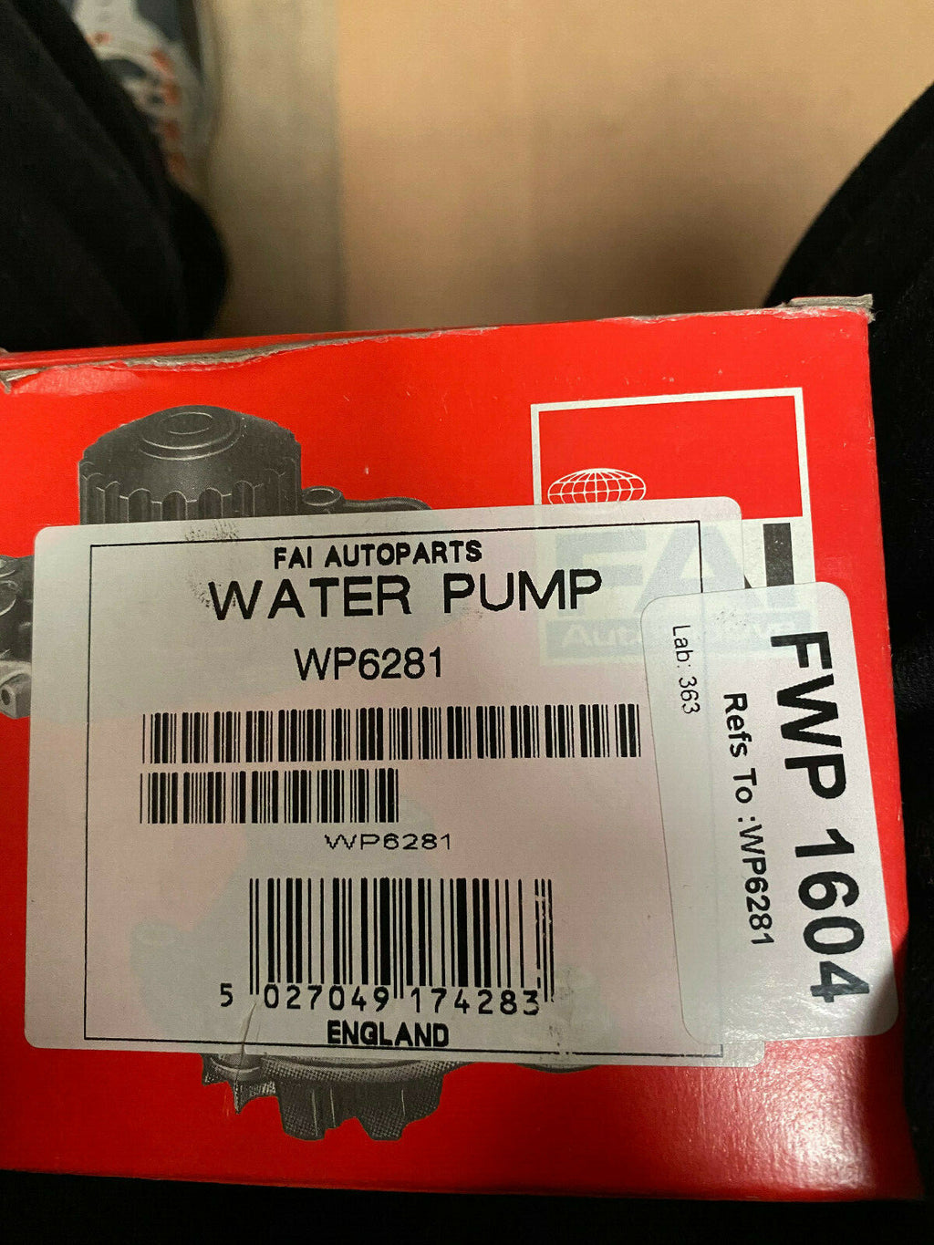 1 X WATER PUMP FOR HONDA CIVIC MK5 MK5 AERODECK CRX CONCERTO FWP1604