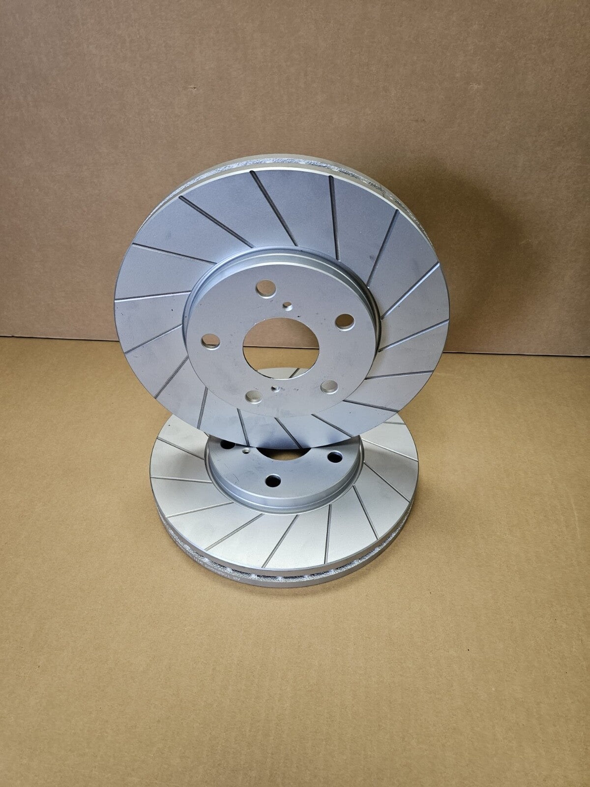 FOR TOYOTA MR2 MK2 SW20 GT T BAR 92-2000 GROOVED BRAKE DISCS FRONT PAIR