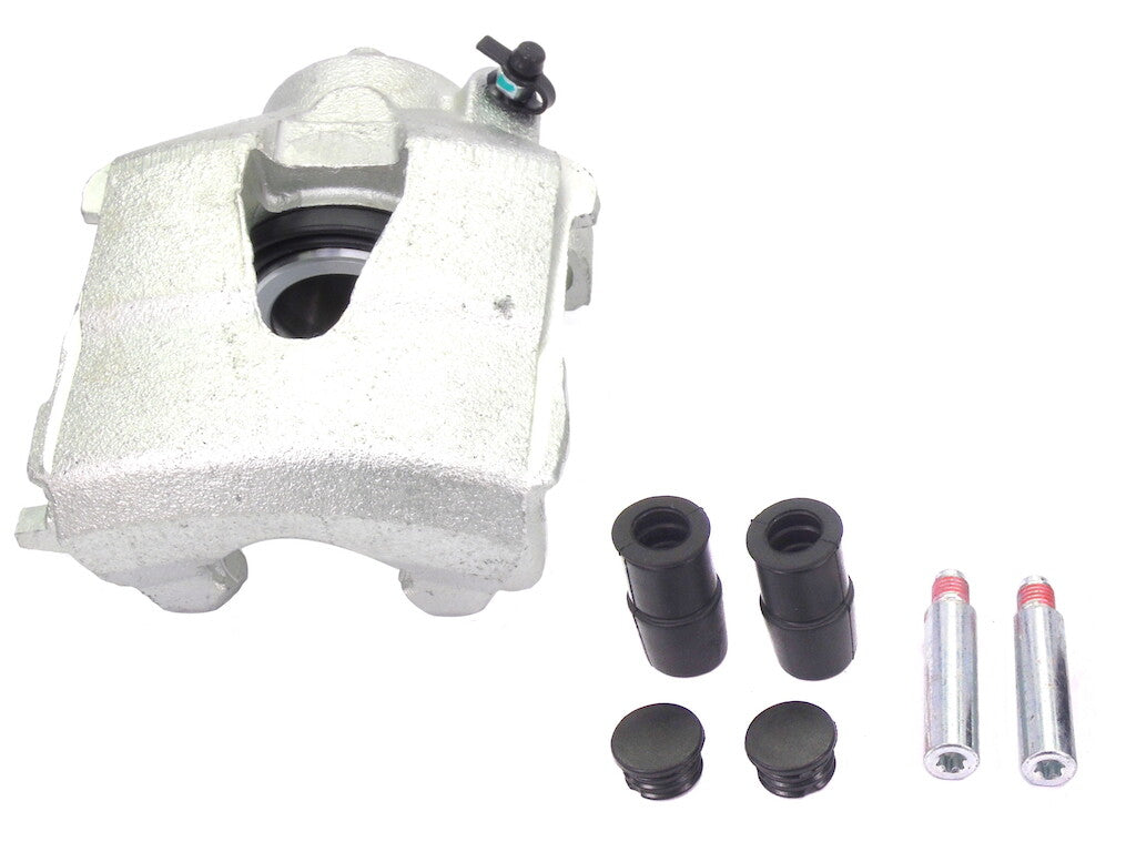 NS LH SIDE FRONT BRAKE CALIPER + SLIDER PINS AUDI A3 VW GOLF POLO PASSAT BORA UP