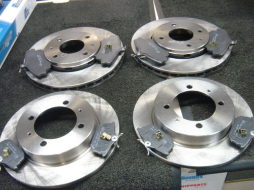 BRAKE DISC PADS FOR MITSUBISHI CARISMA FRONT REAR BRAKE DISCS & PADS NEW