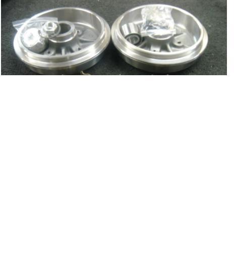 PEUGEOT 206 1.1 1.4 1.9D 2.0 HDI REAR BRAKE DRUMS 203MM WITH FITTED BEARINGS