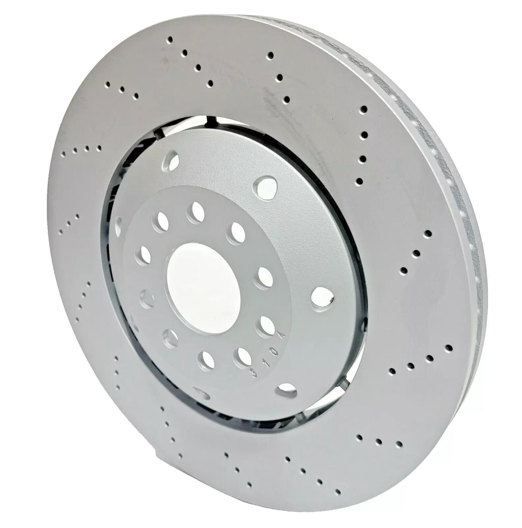 AUDI RS6 C5 2 FRONT BRAKE DISC DISCS 2002-05 GENUINE ZIMMERMAN DRILLED